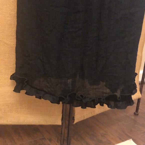 Black cotton beach dress. Perfect for wedding or family pics! - Picture 3 of 5